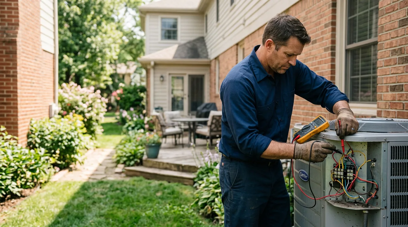 HVAC technician working near Cashmere, WA